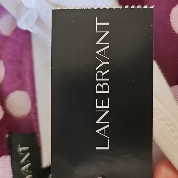 Lane Bryant Purple/ White  Boxy Blouse Sheer‎ With white Tank Unde. NWT 19/20. - Picture 8 of 8